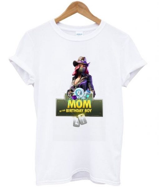 mom on the birthday boy t-shirt ZX03