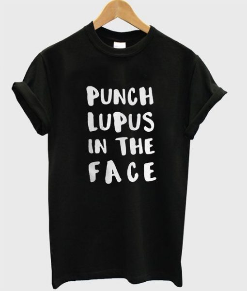 punch lupus in the face t-shirt REW