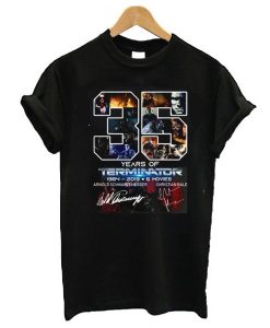 35 Years Of Terminator 1984 2019 6 Movies Signature t shirt ADR
