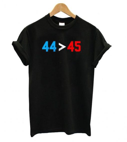 44 45 Obama Is Better Than Trump T shirt ZX06