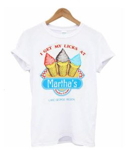 80s I Get My Licks At Martha's Dandee Creme t shirt ADR