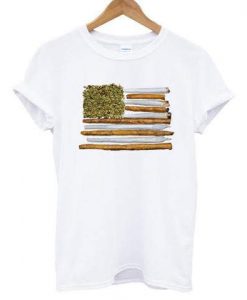 American Flag Weed t-shirt ADR