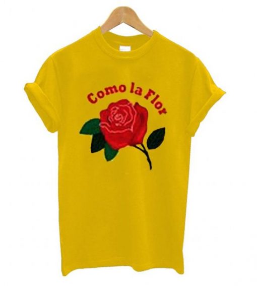 COMO LA FLOR ROSE TSHIRT ZX03