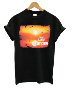 Corona Extra Men's Navy Blue Sunset T shirt ZX03