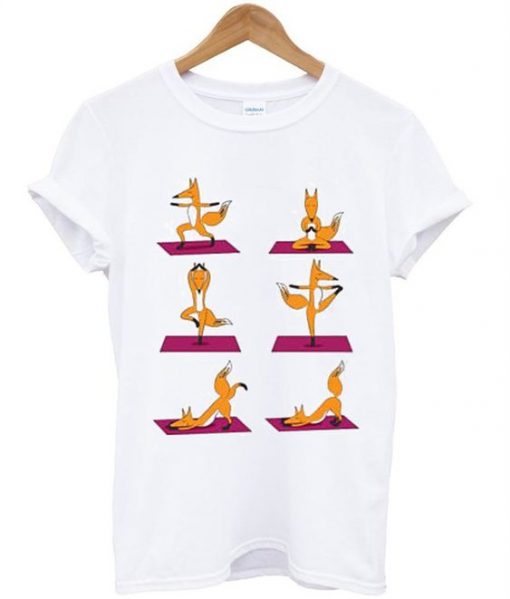 Dancing Yoga Fox T-Shirt ZX03
