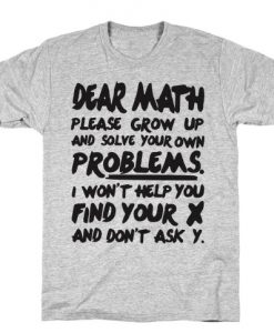 Dear Math T-Shirt ZX03