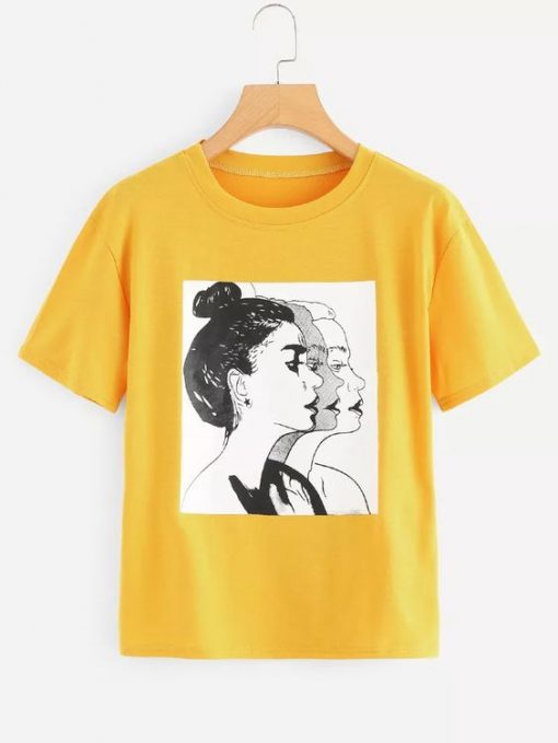 Figure Print Tee ZX03