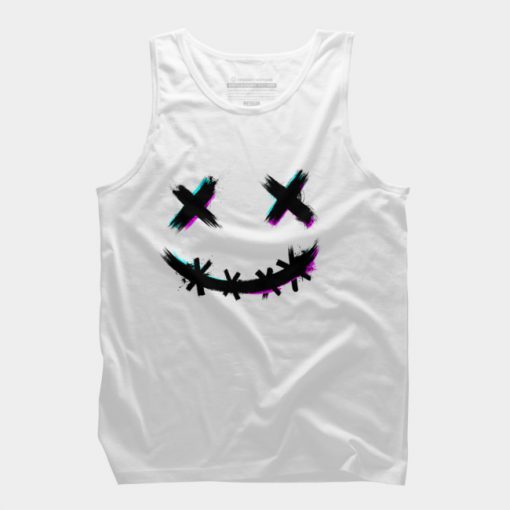 Glitch smile Tank Top ADR