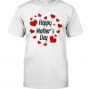 Happy Mothers Day Heart Round T-Shirt RE23