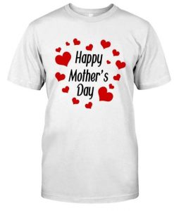 Happy Mothers Day Heart Round T-Shirt RE23