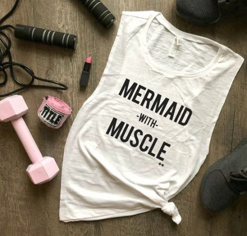 MERMAID WITH MUSCLE TANK TOP ZX06