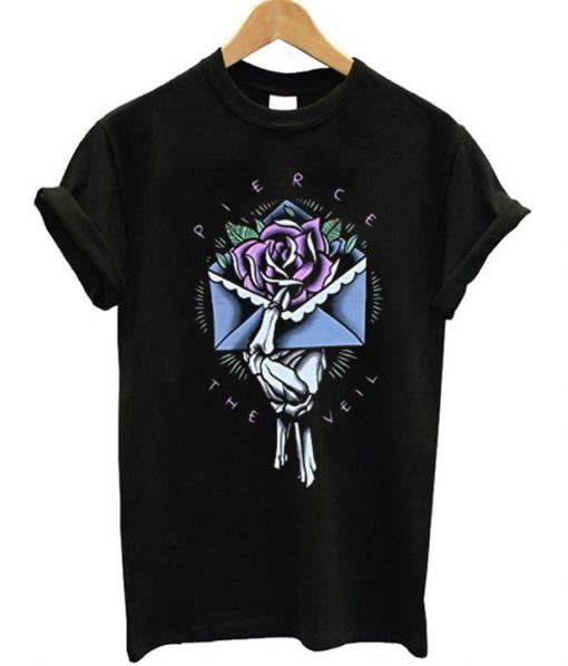 Pierce The Veil Rose Letter T-Shirt RE23