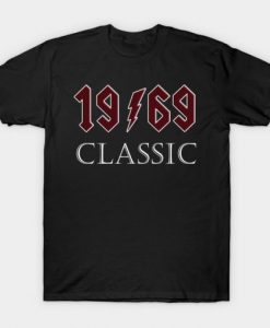 Top 50th Birthday Rock 1969 Classic Gift Design T-Shirt ADR