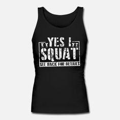 YES I SQUAT TANK TOP ZX06