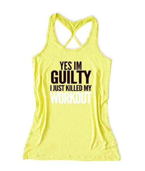 YES IM GUILTY TANK TOP ZX06