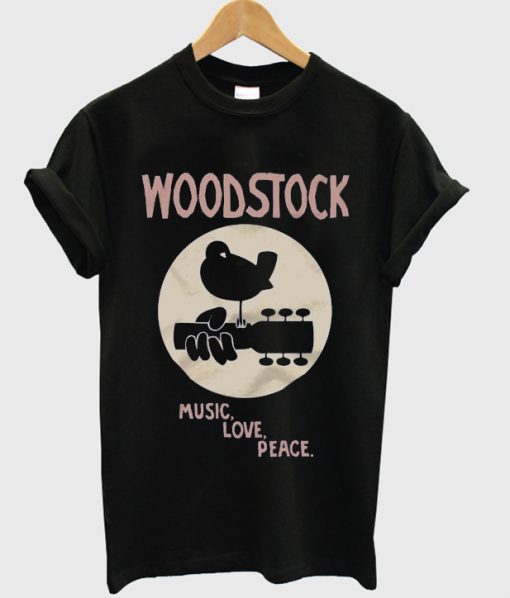 woodstock music love peace t-shirt ADR