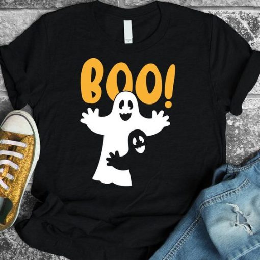 BOO HALLOWIN BLACK TSHIRT ZX06