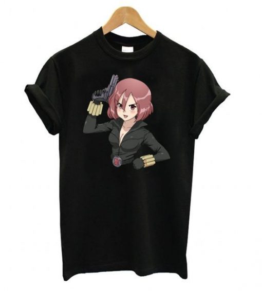 Black Widow Kawaii T shirt ZX06