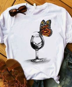 Butterfly On the Glass T Shirt ZX06