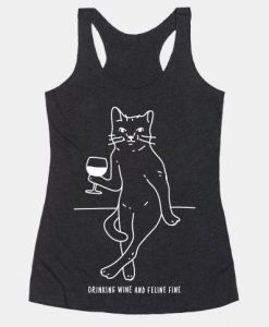 CAT DRINKING TANK TOP ZX06