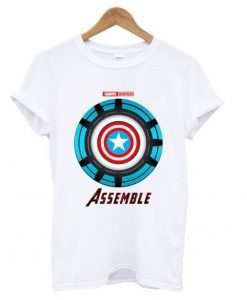 Captain America and Iron Man T shirt ZX06