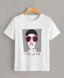 Cest La Vie Figure T-Shirt ZX06