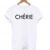 Cherie Slogan White T shirt ZX06