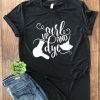 Curl Up and Dye hairdresser Tshirt ZX06