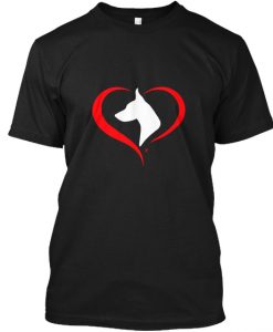 Dobie Heart Valentines Day T-Shirt IGS