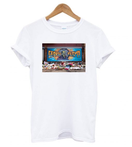 George Floyd Mural Still Can't Breathe T shirt RE23