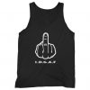 MIDDLE FINGER RUDE I D G A F TANK TOP ZX06