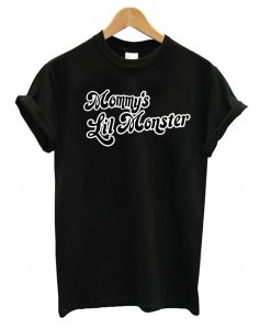 Mommy's Lil Monster Black T shirt RE23
