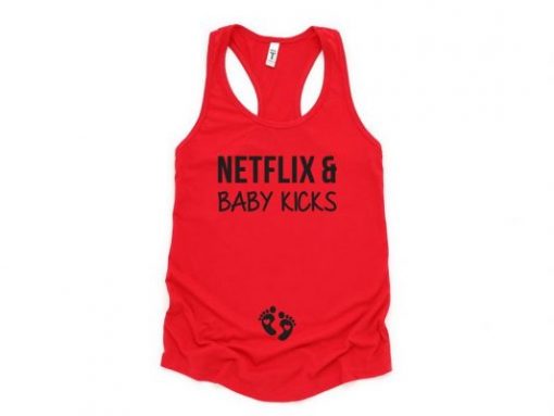 NETFLIX AND BABY KICKS TANK TOP ZX06