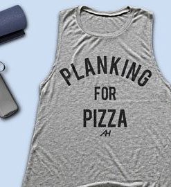 PLANKING FOR PIZZA TANK TOP ZX06