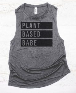 PLANT BASED BABE TANK TOP ZX06