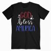 Patriotic USA God Bless America T-Shirt RE23