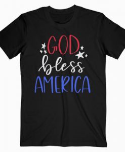 Patriotic USA God Bless America T-Shirt RE23