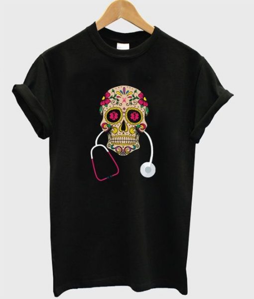skull medical t-shirt ZX06