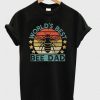 world's best bee dad t-shirt ZX06