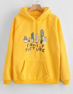 CACTUS FAMILY PICTURE HOODIE RE23