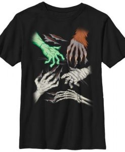 HALLOWEEN MONSTER HANDS T-SHIRT G07