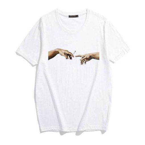 Hand And Ciggaret T-shirt RE23