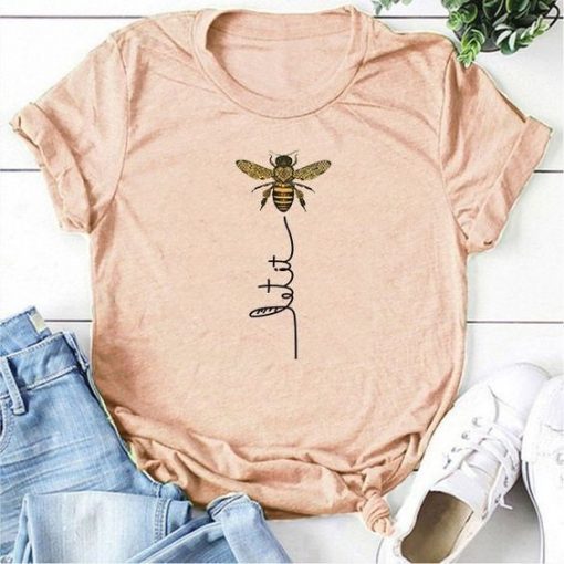 Hillbilly Bee Kind Aesthetics Graphic Short Sleeve T-shirt RE23