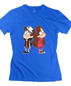 Hoxsin Women's Mystery Twins Gravity Falls Humor T-shirt RE23