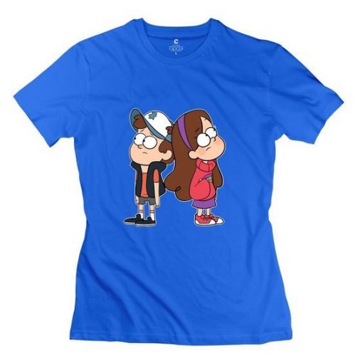 Hoxsin Women's Mystery Twins Gravity Falls Humor T-shirt RE23