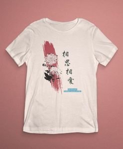 JAPANESE RED FLOWER KANJI T-SHIRT G07