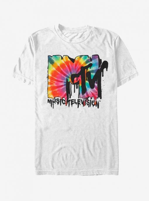 MTV Melted Tie-Dye Logo T-Shirt RE23