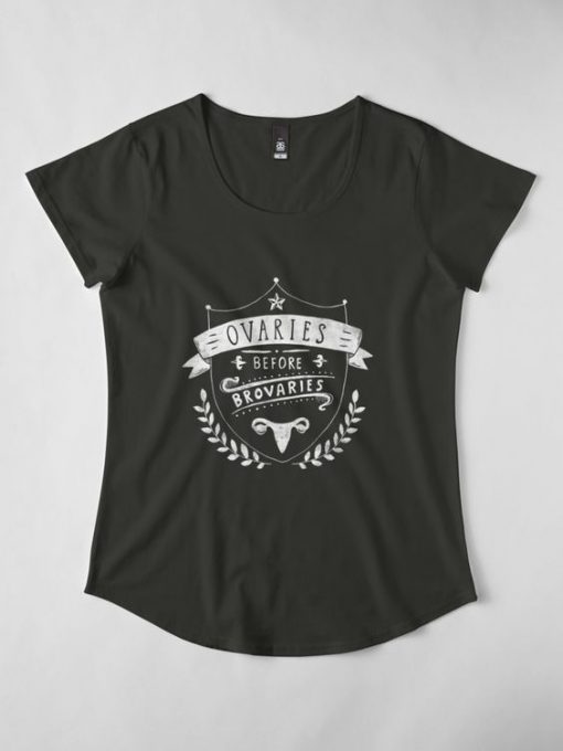 Ovaries before brovaries T-shirt RE23