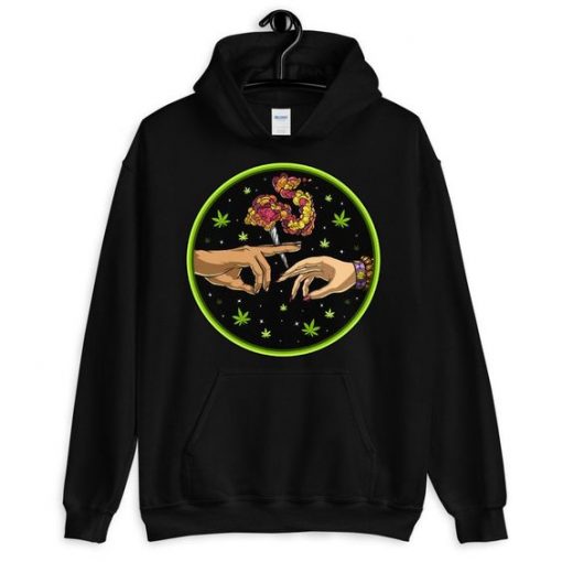 PSYCHEDELIC WEED JOINT HOODIE RE23