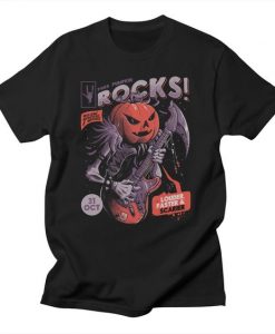 ROCK PUMPKIN HALLOWEEN T-SHIRT G07